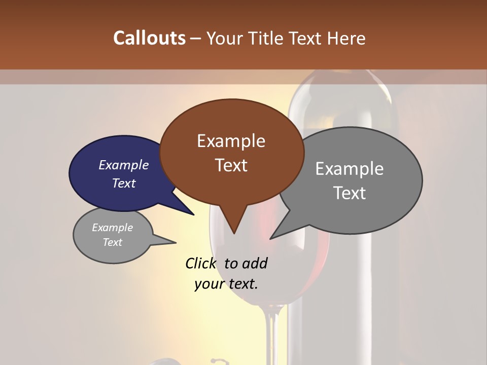 Walnut Gourmet Alcohol PowerPoint Template
