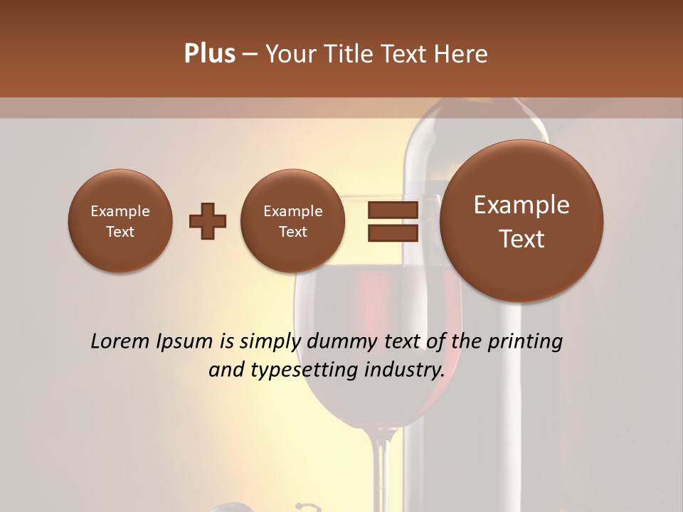 Walnut Gourmet Alcohol PowerPoint Template