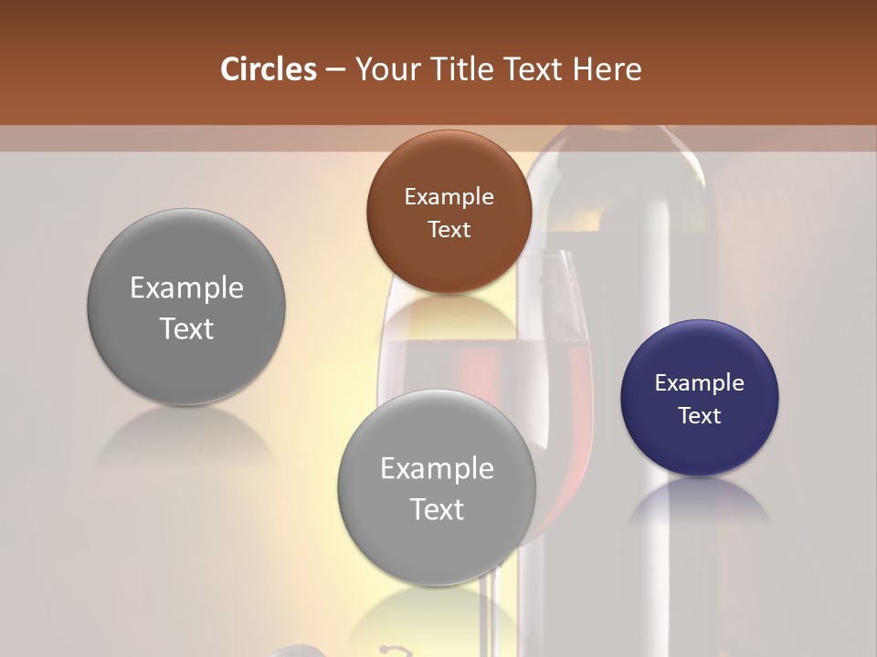 Walnut Gourmet Alcohol PowerPoint Template