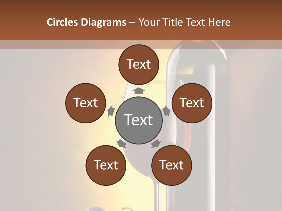Walnut Gourmet Alcohol PowerPoint Template