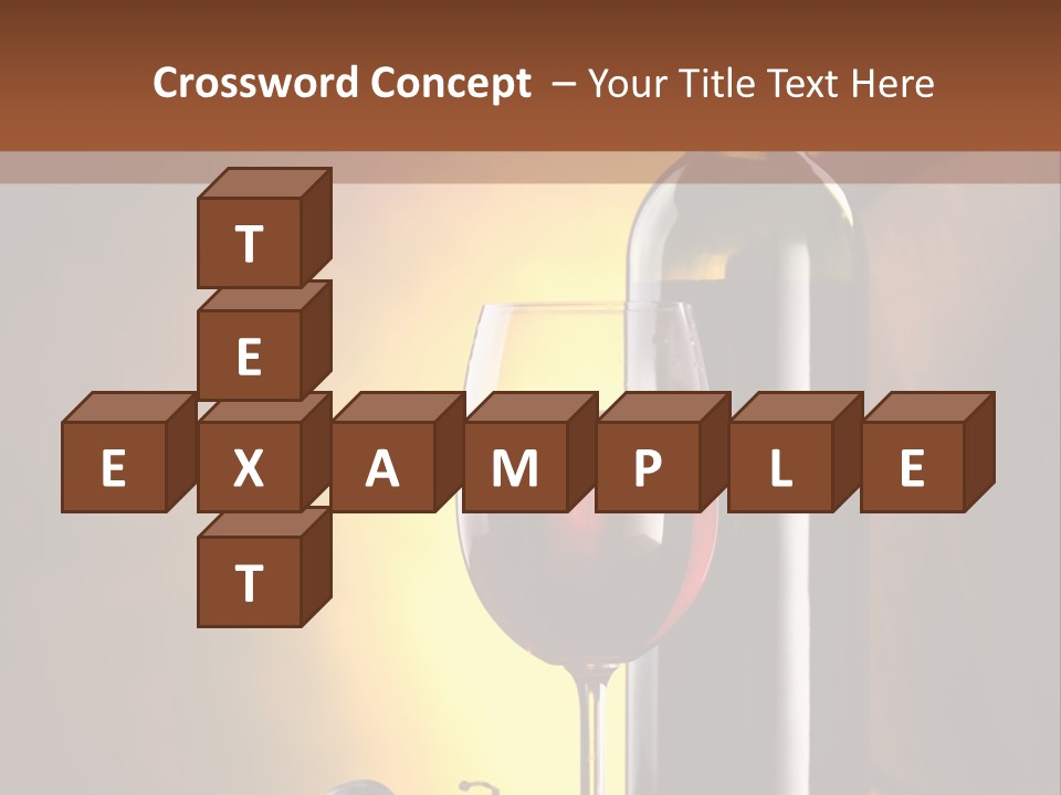 Walnut Gourmet Alcohol PowerPoint Template