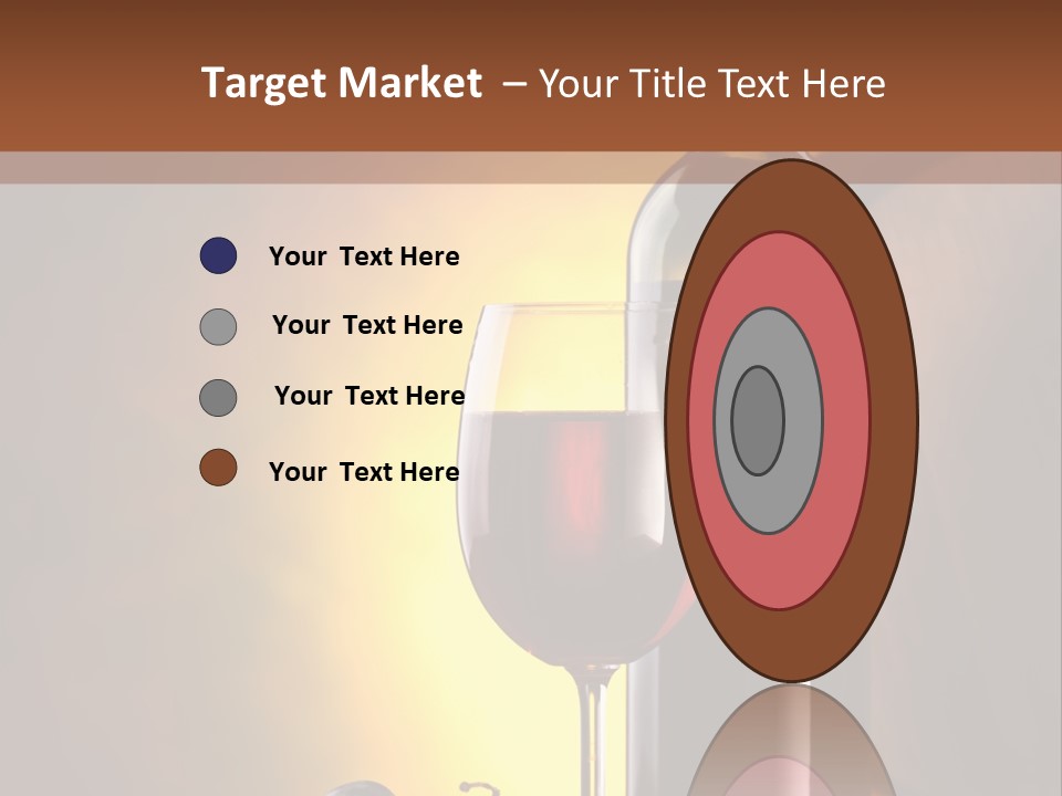 Walnut Gourmet Alcohol PowerPoint Template