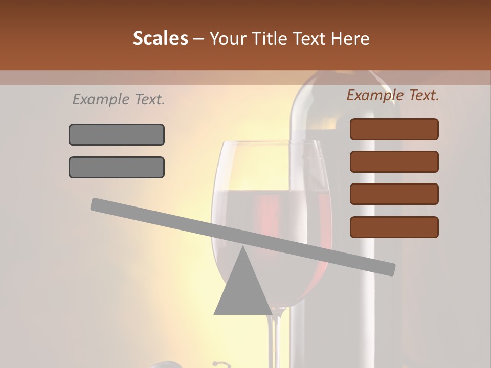 Walnut Gourmet Alcohol PowerPoint Template
