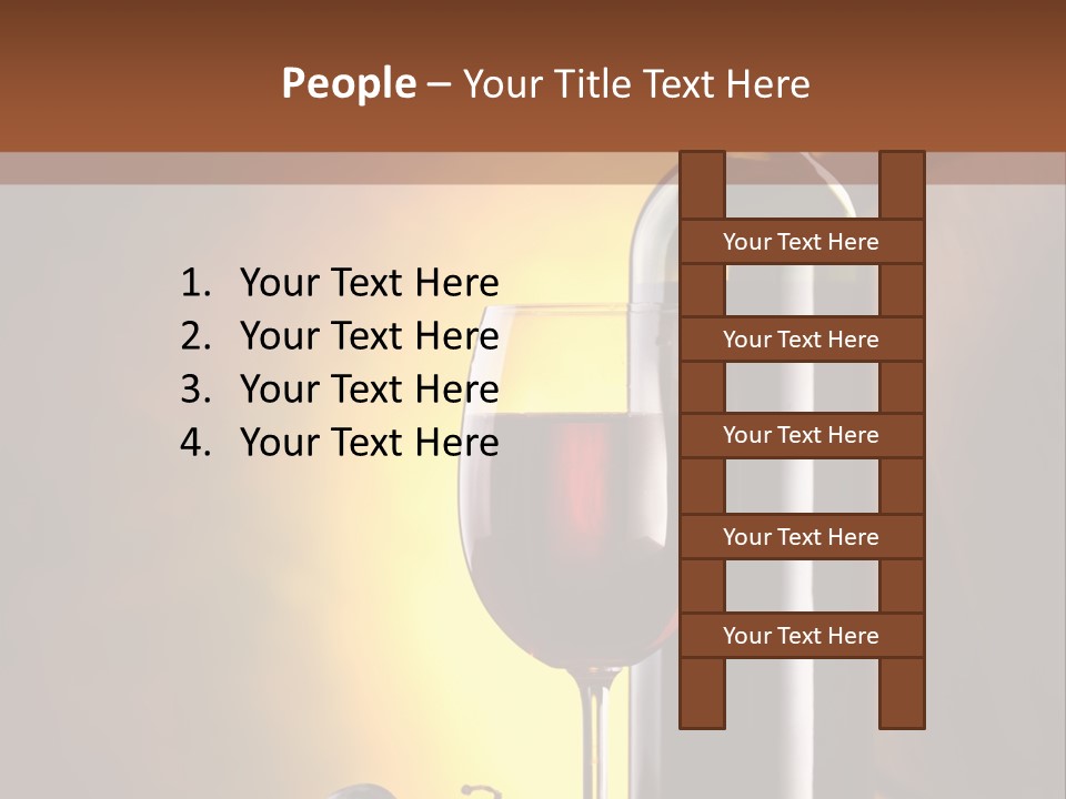 Walnut Gourmet Alcohol PowerPoint Template