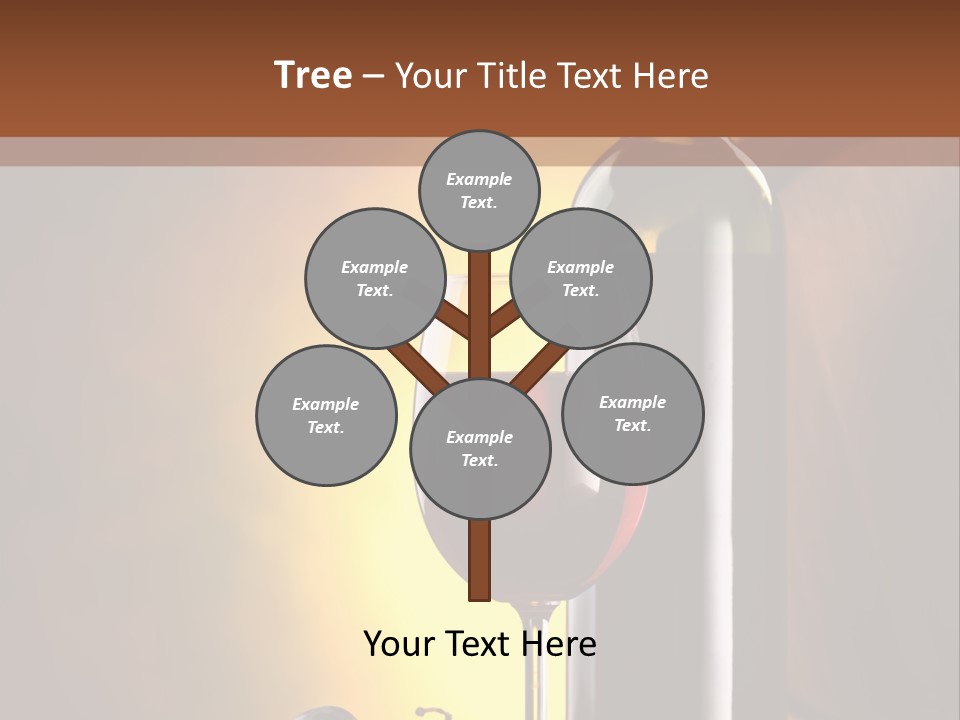 Walnut Gourmet Alcohol PowerPoint Template