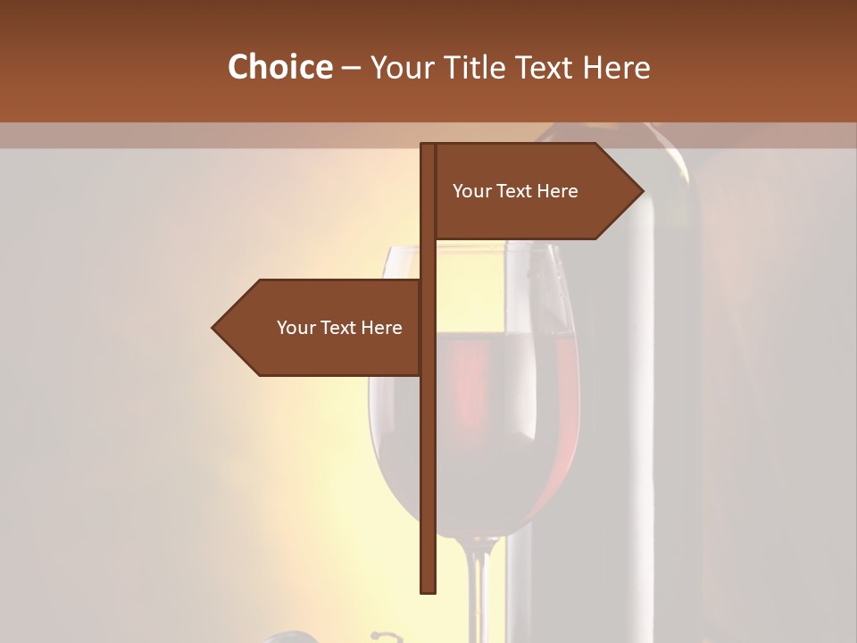 Walnut Gourmet Alcohol PowerPoint Template