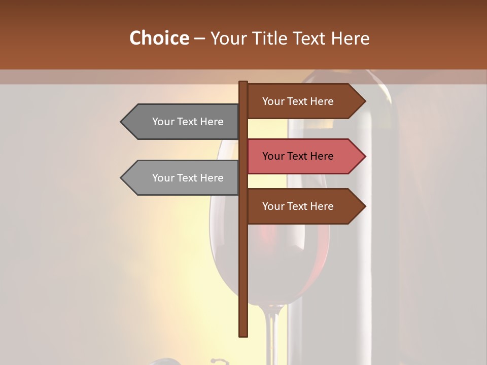 Walnut Gourmet Alcohol PowerPoint Template