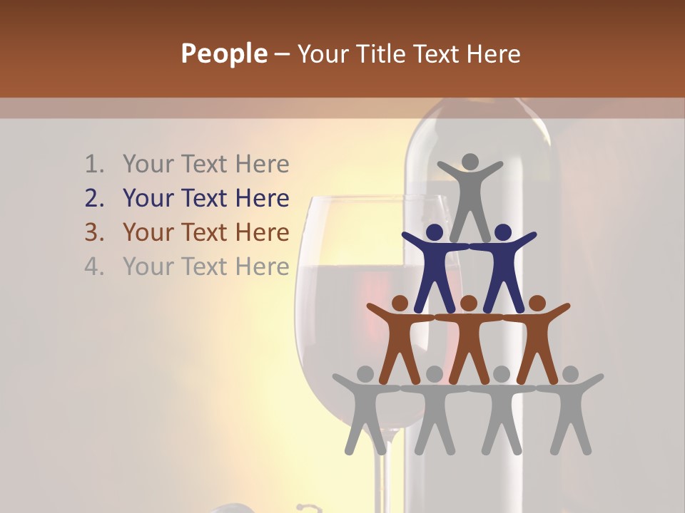 Walnut Gourmet Alcohol PowerPoint Template