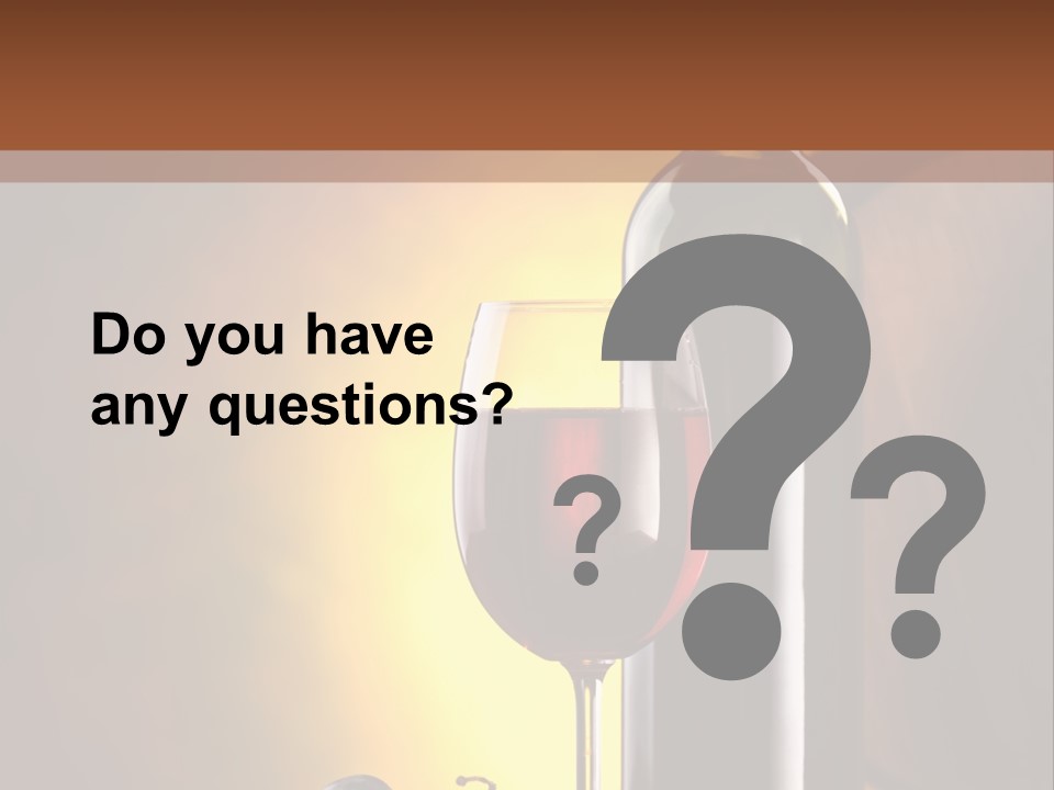 Walnut Gourmet Alcohol PowerPoint Template