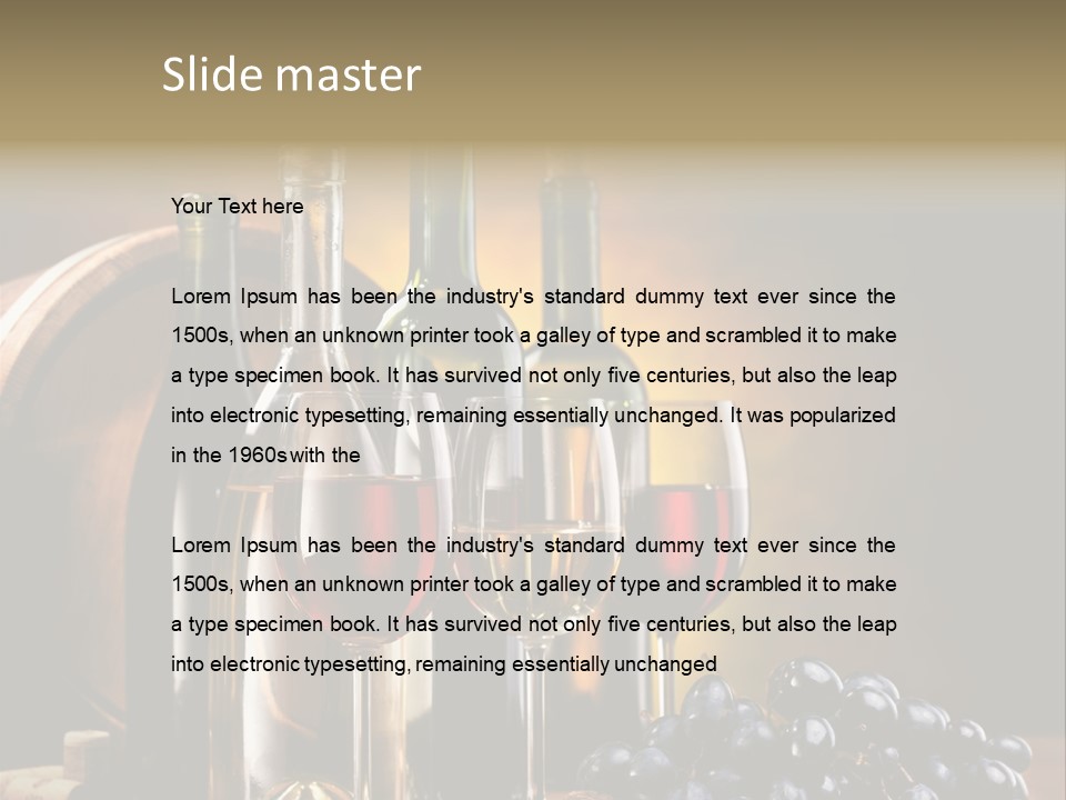 Drink Food Brown PowerPoint Template