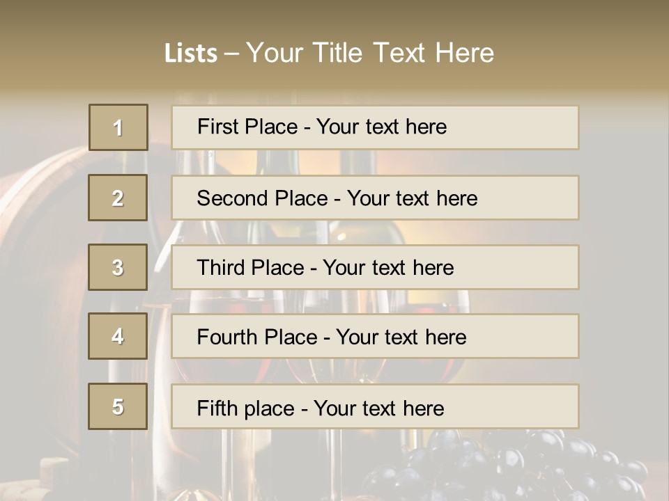 Drink Food Brown PowerPoint Template