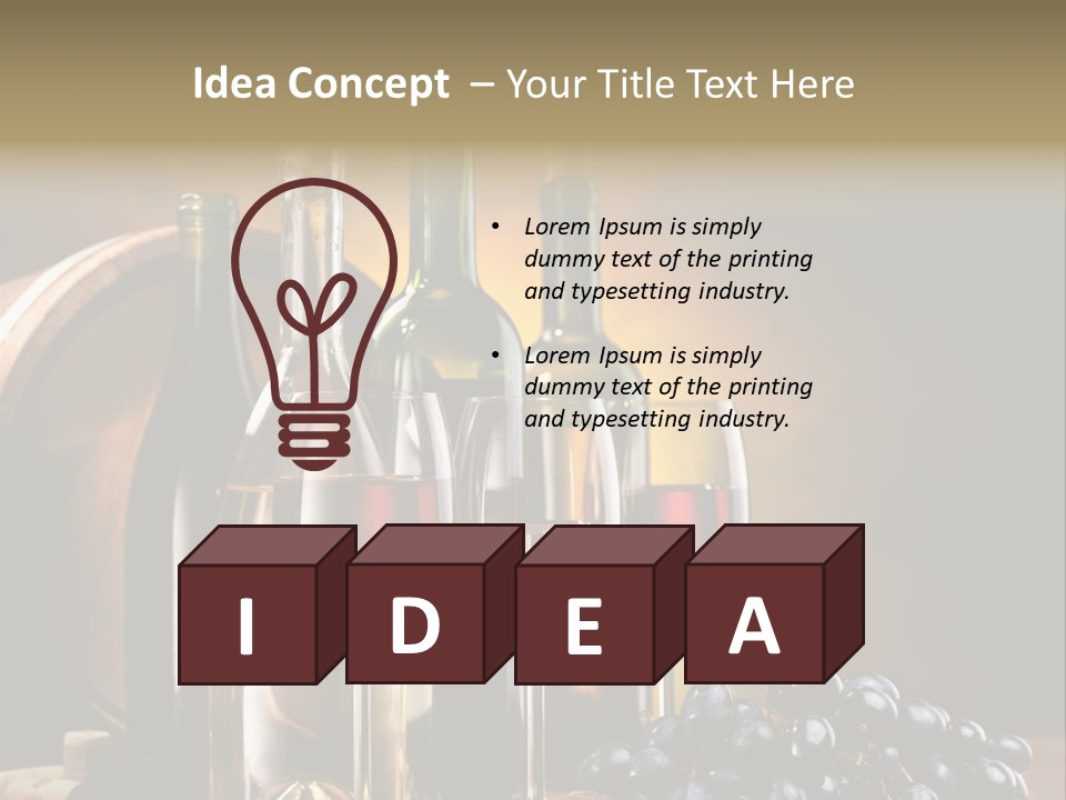 Drink Food Brown PowerPoint Template