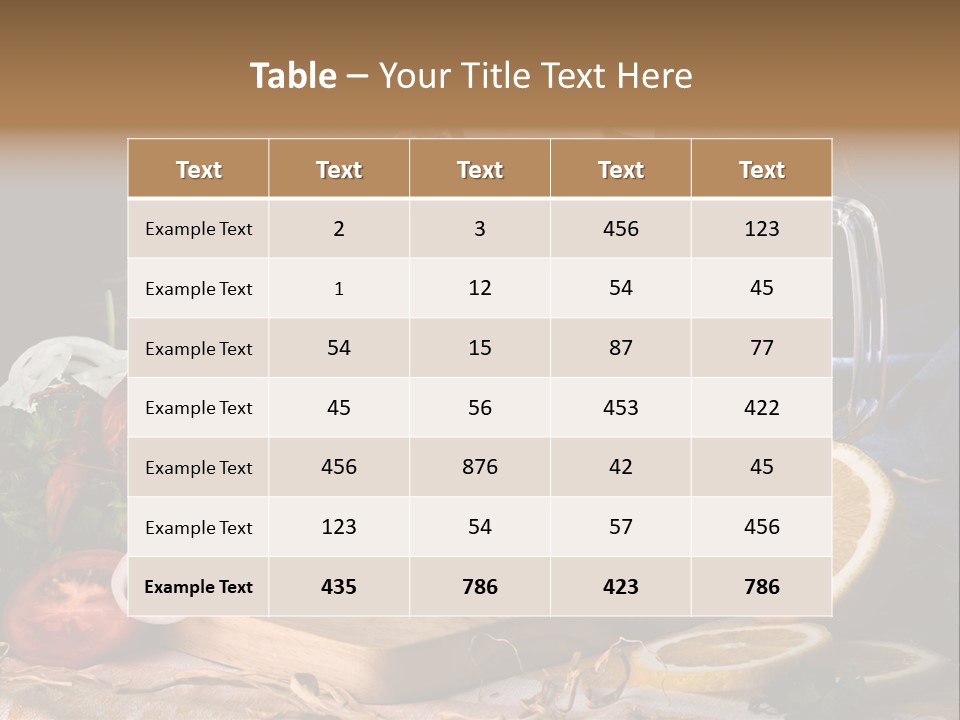 Tomato Onion Food PowerPoint Template