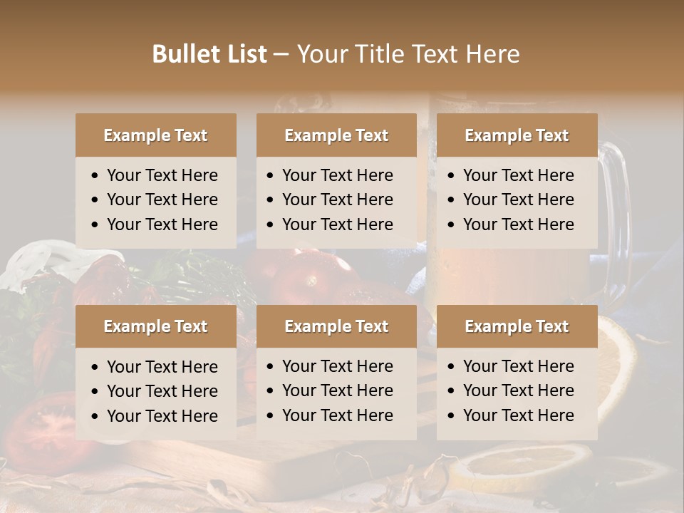 Tomato Onion Food PowerPoint Template