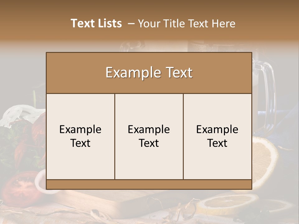 Tomato Onion Food PowerPoint Template