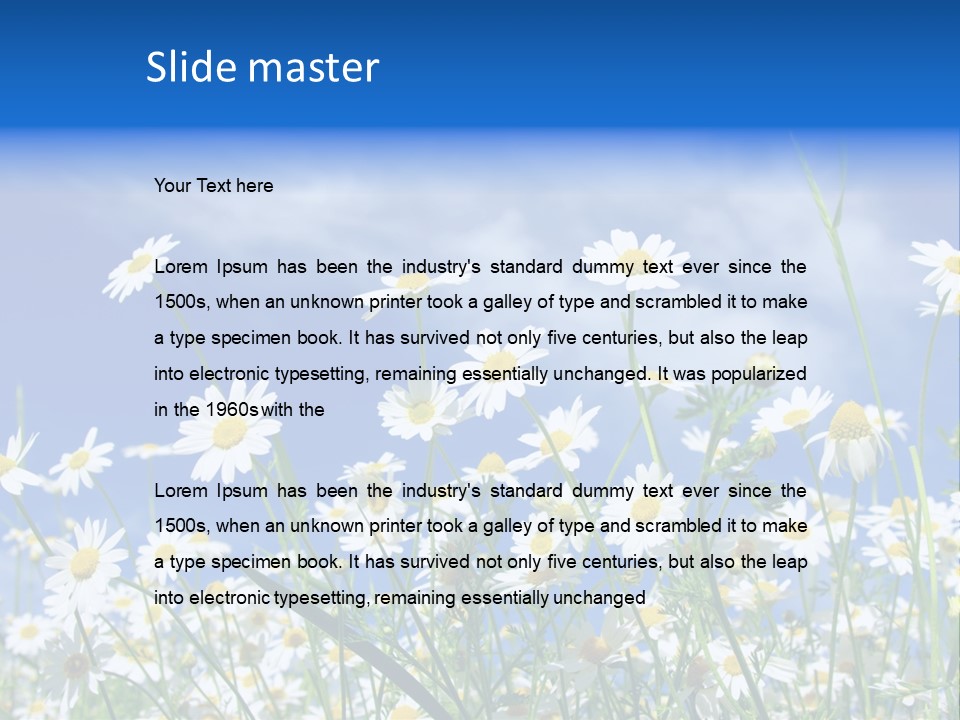 Plant Design Many PowerPoint Template