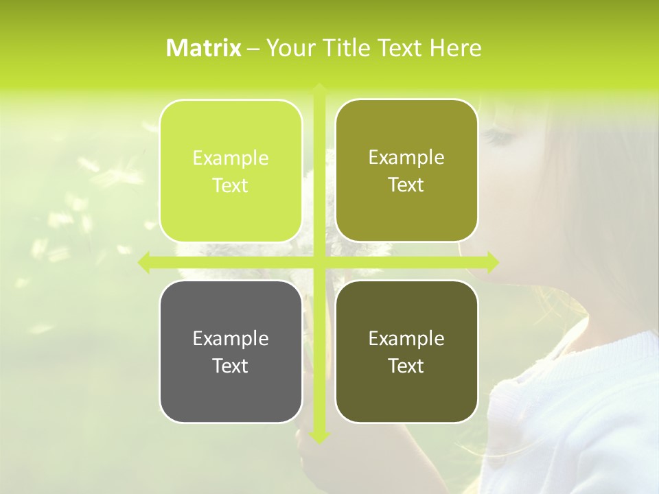 Flower Light Blowing PowerPoint Template