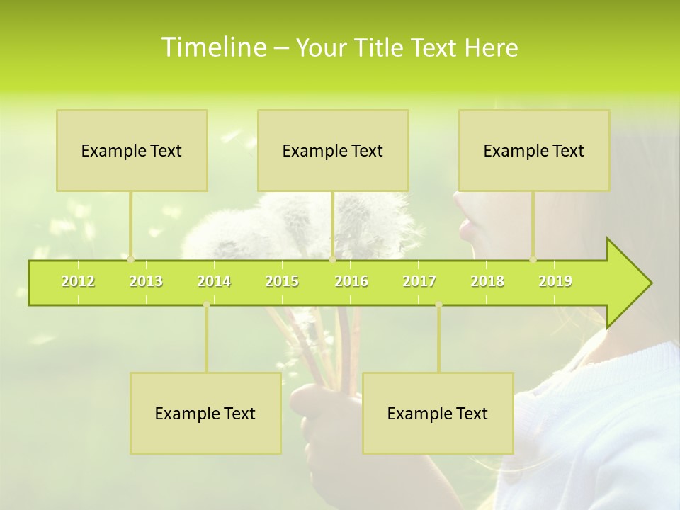 Flower Light Blowing PowerPoint Template