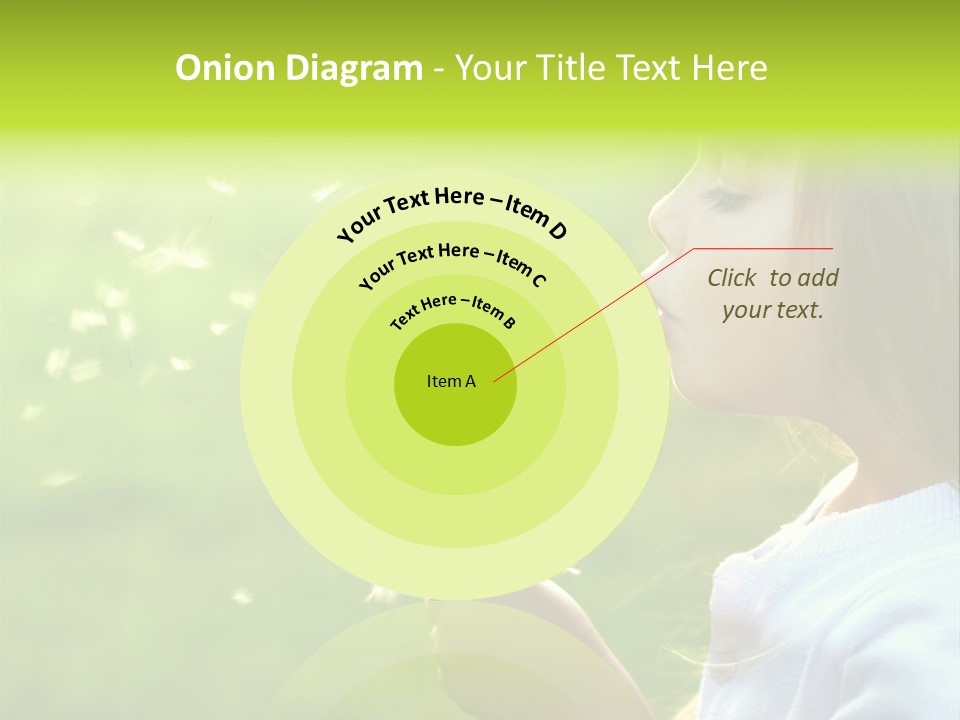 Flower Light Blowing PowerPoint Template