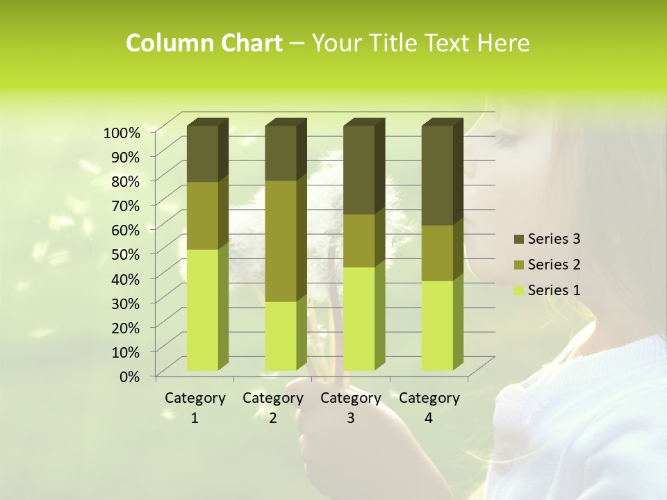 Flower Light Blowing PowerPoint Template