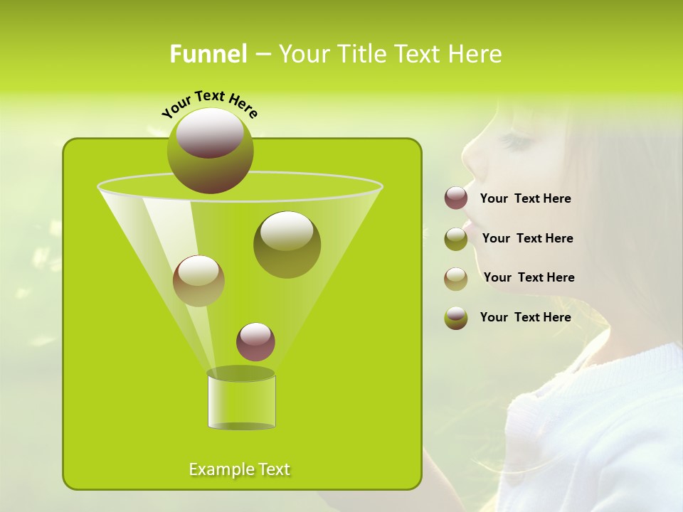 Flower Light Blowing PowerPoint Template