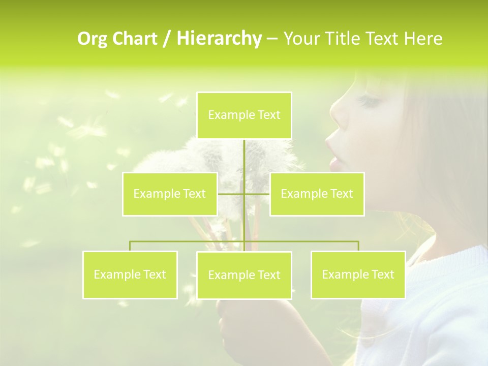 Flower Light Blowing PowerPoint Template