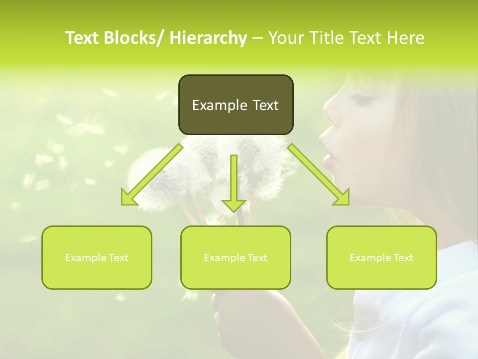 Flower Light Blowing PowerPoint Template