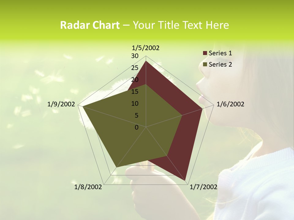 Flower Light Blowing PowerPoint Template