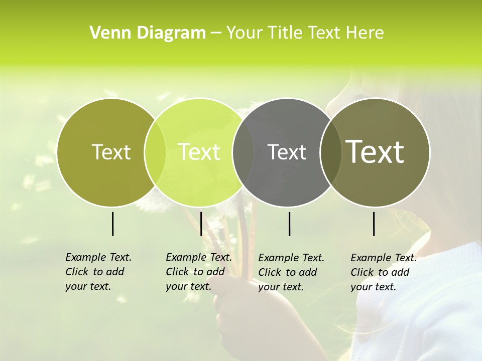 Flower Light Blowing PowerPoint Template