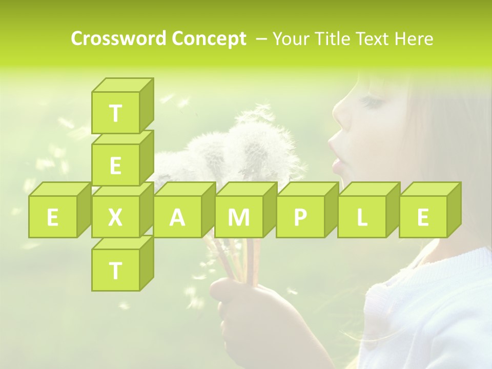 Flower Light Blowing PowerPoint Template