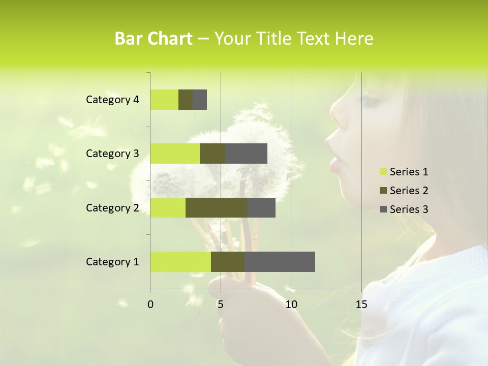 Flower Light Blowing PowerPoint Template