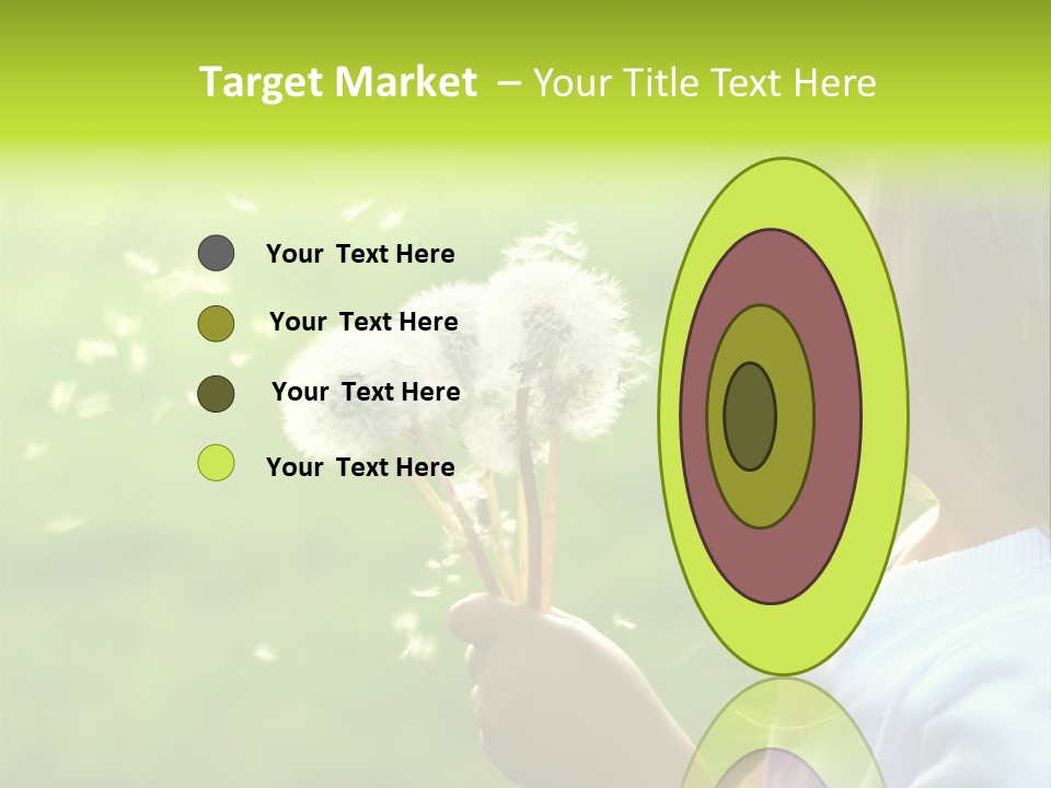 Flower Light Blowing PowerPoint Template