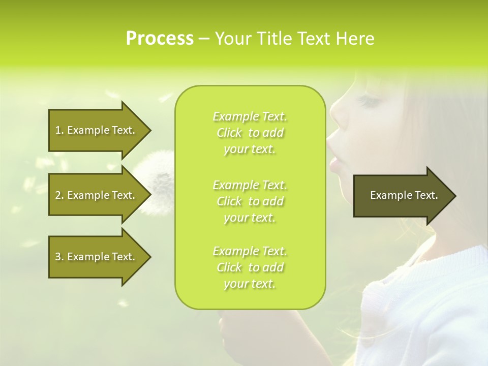Flower Light Blowing PowerPoint Template