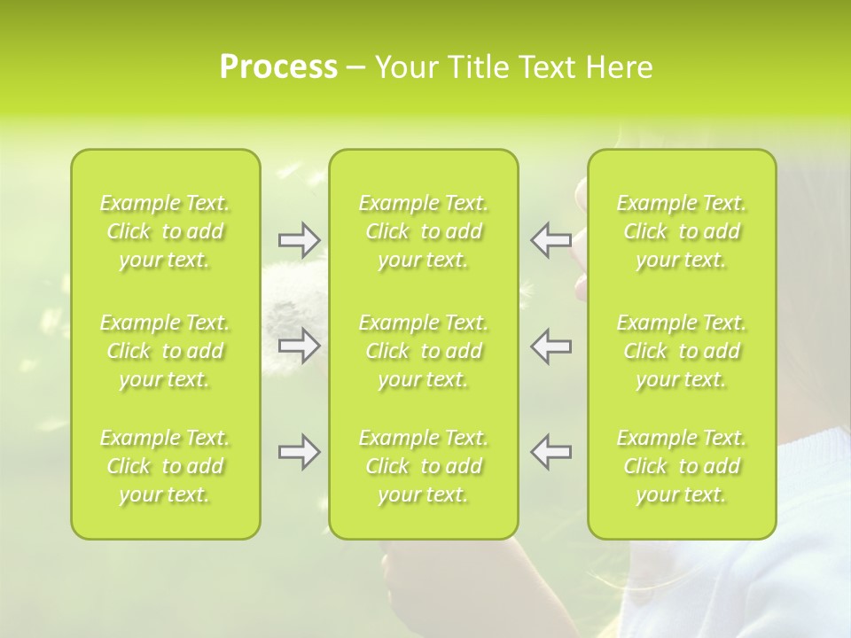 Flower Light Blowing PowerPoint Template