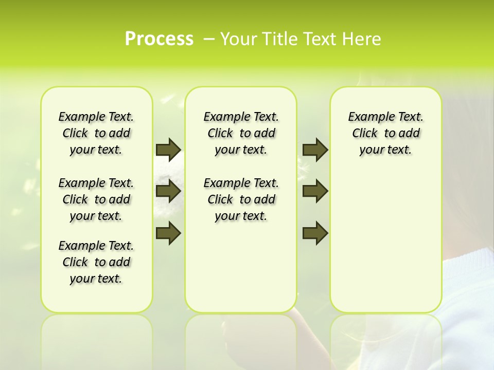 Flower Light Blowing PowerPoint Template