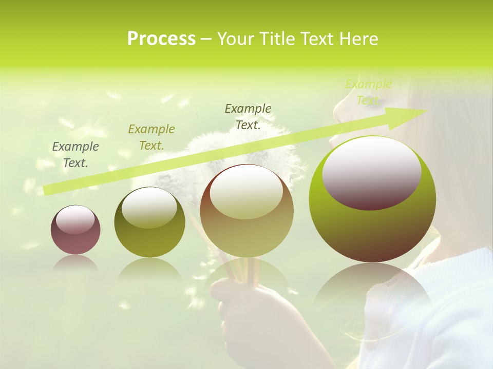 Flower Light Blowing PowerPoint Template