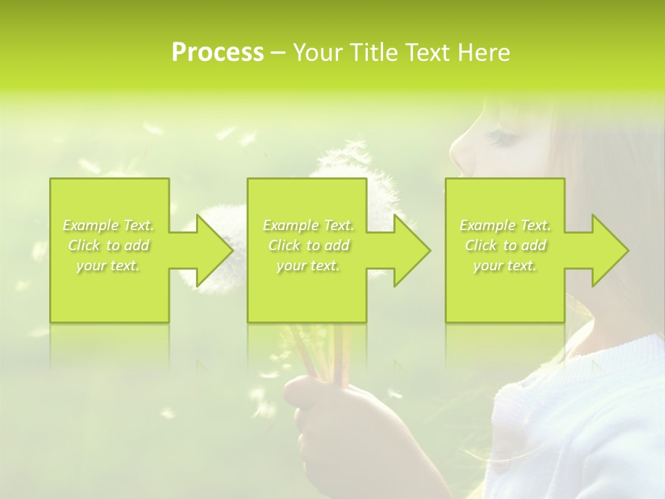 Flower Light Blowing PowerPoint Template