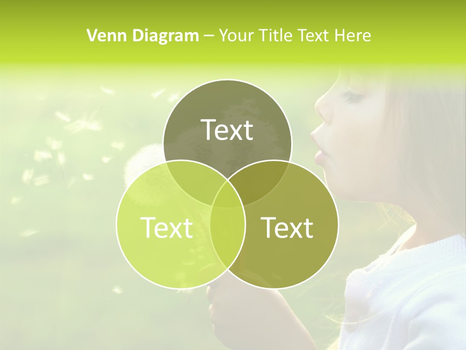 Flower Light Blowing PowerPoint Template