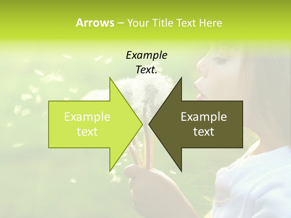 Flower Light Blowing PowerPoint Template