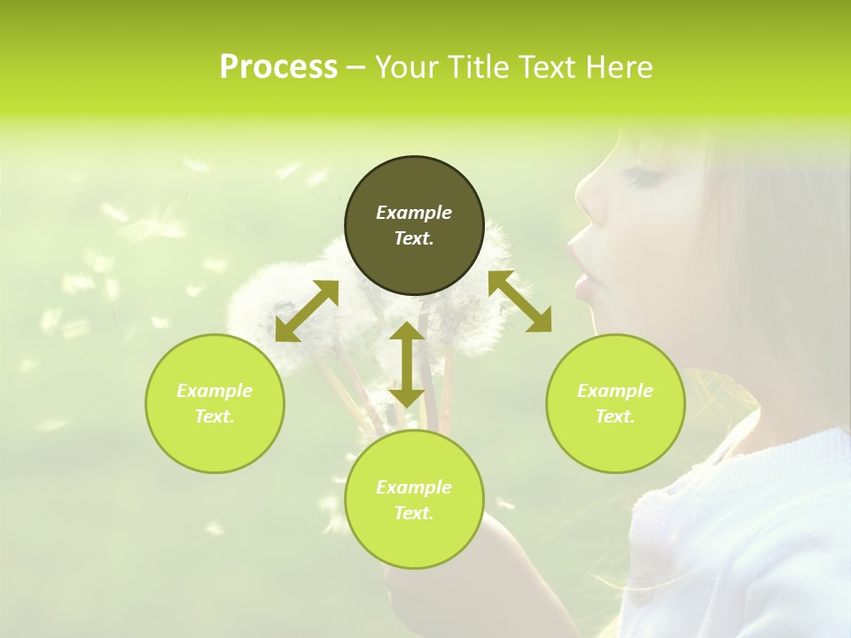 Flower Light Blowing PowerPoint Template