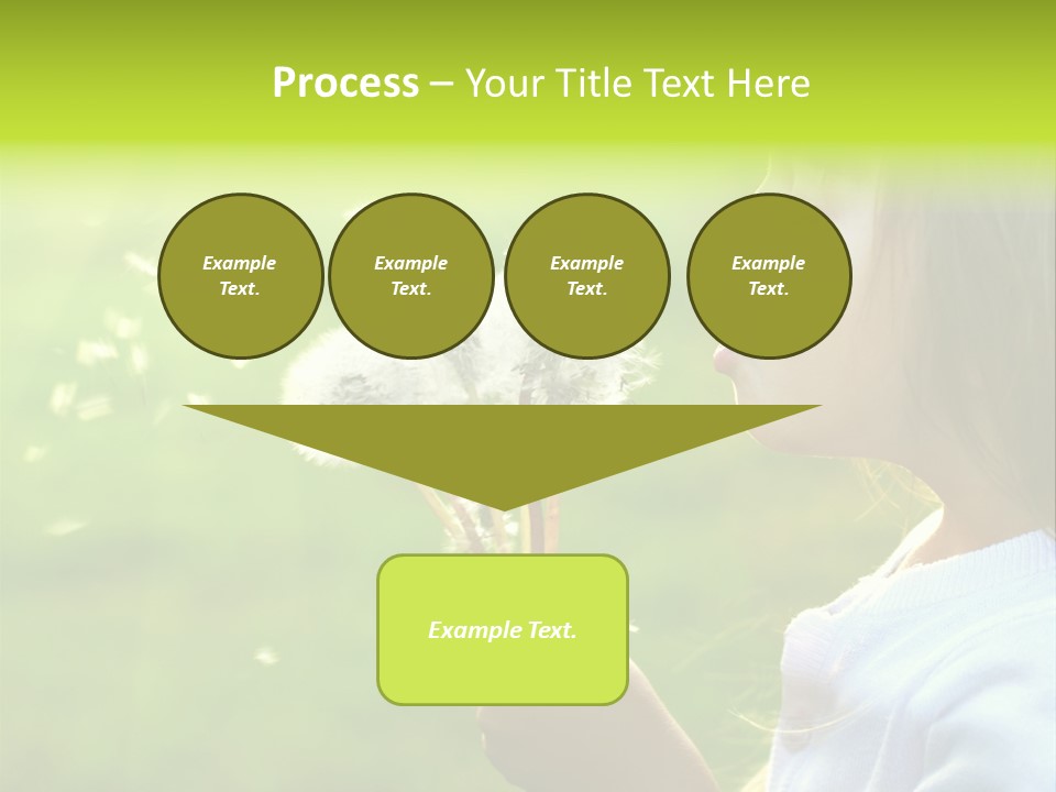 Flower Light Blowing PowerPoint Template