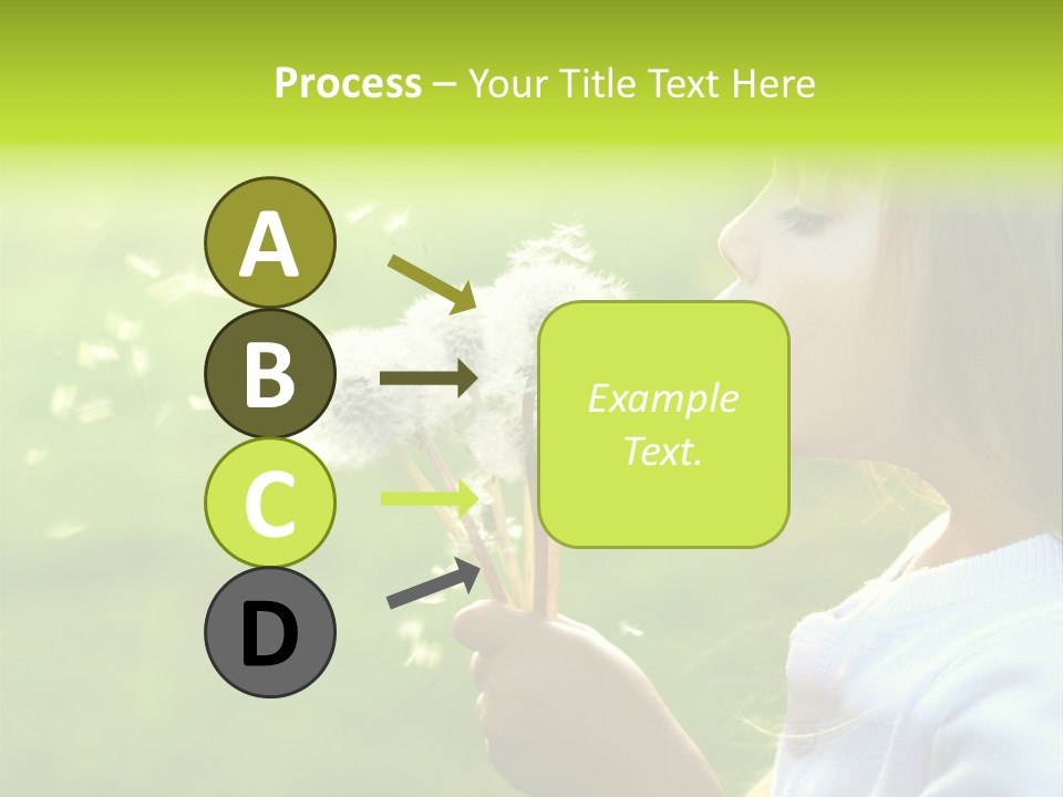 Flower Light Blowing PowerPoint Template