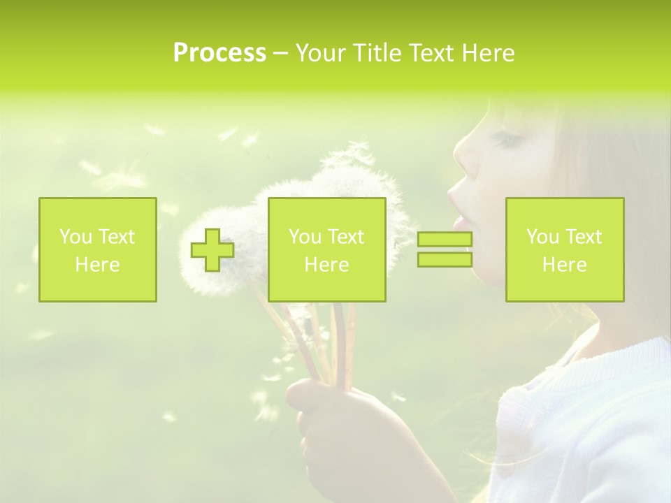 Flower Light Blowing PowerPoint Template