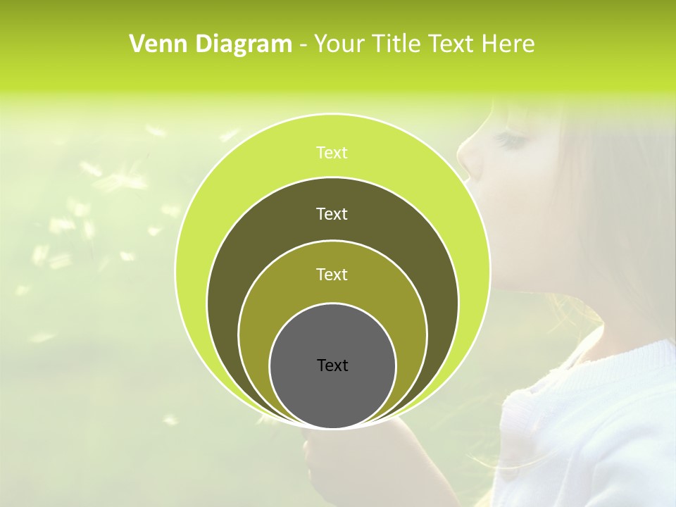 Flower Light Blowing PowerPoint Template