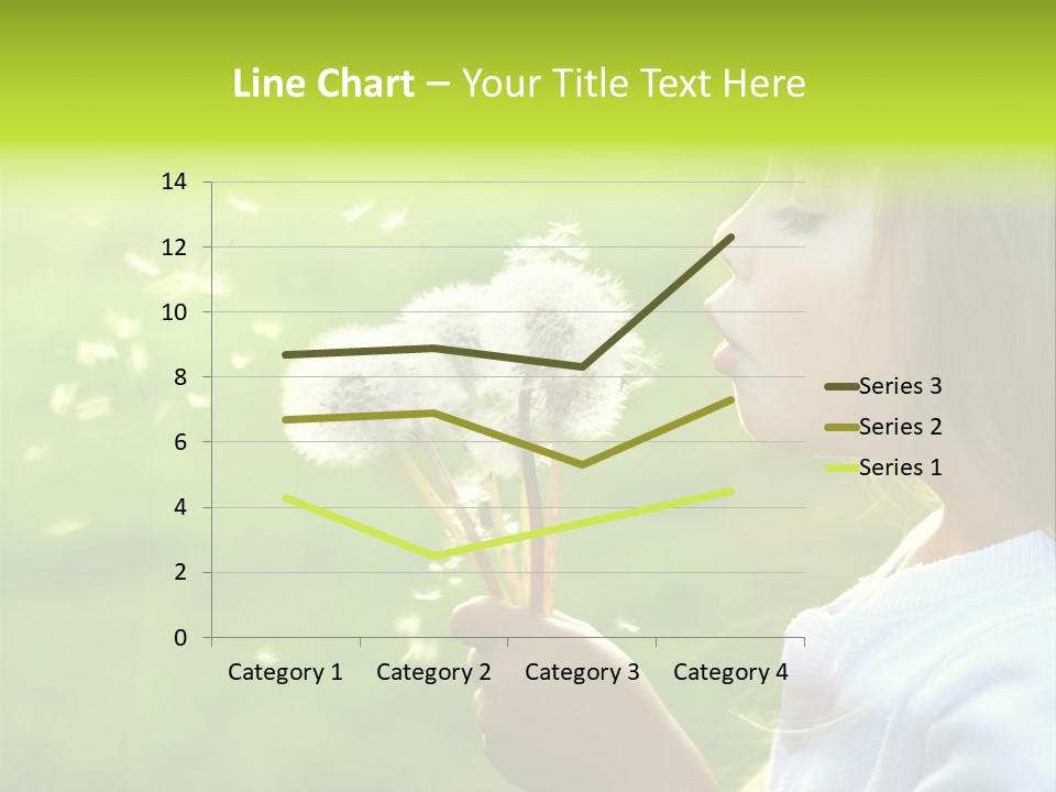 Flower Light Blowing PowerPoint Template