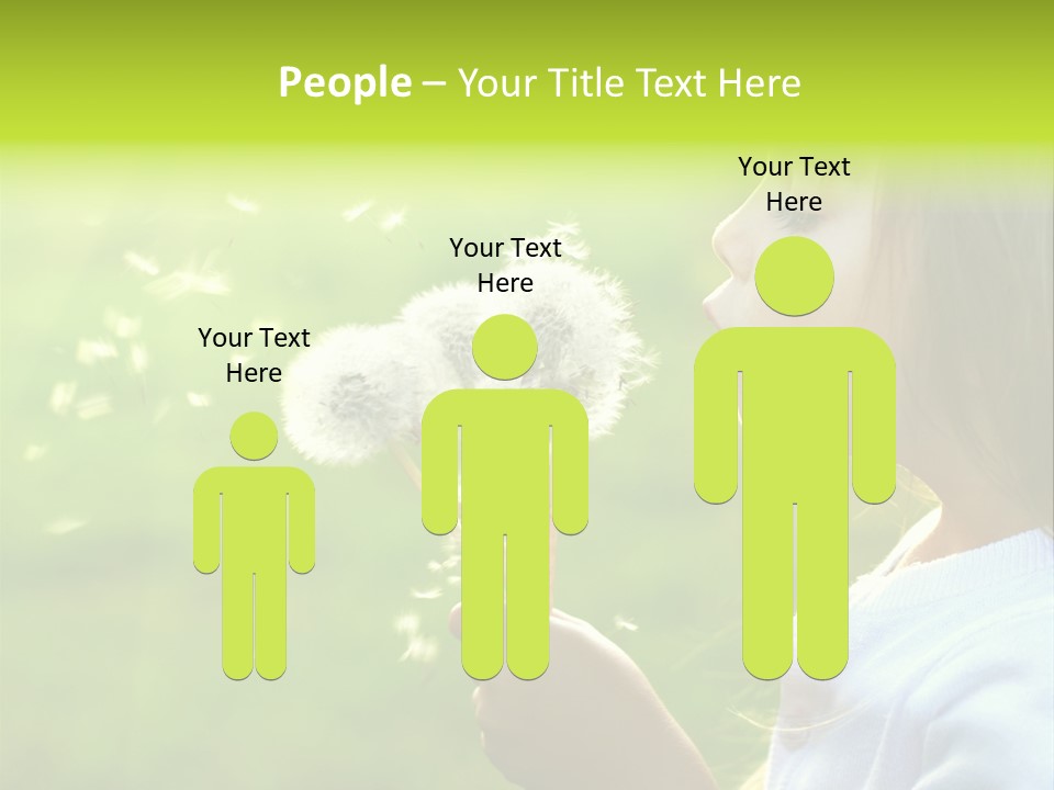 Flower Light Blowing PowerPoint Template