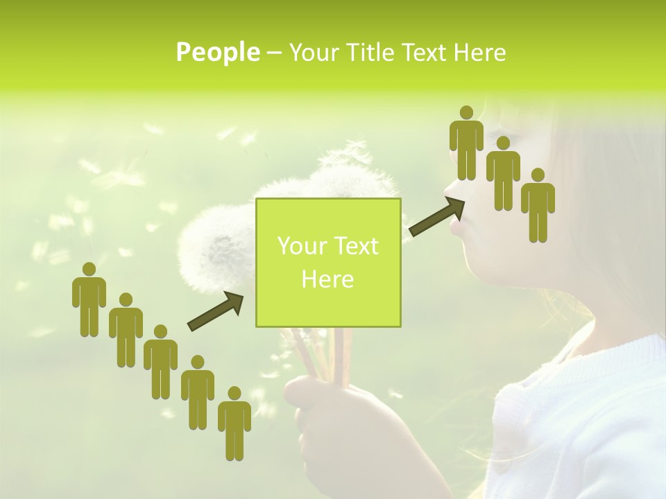 Flower Light Blowing PowerPoint Template