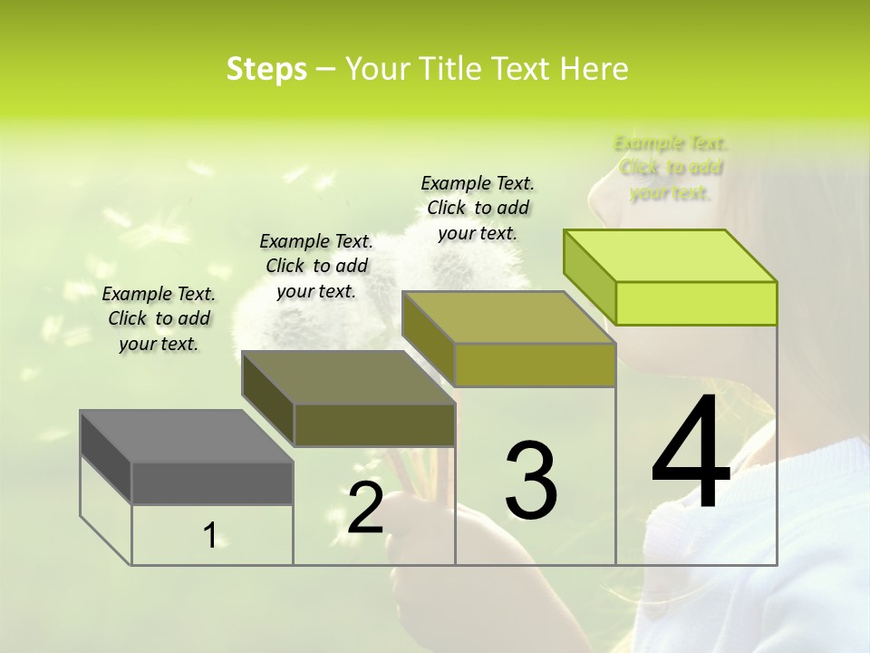 Flower Light Blowing PowerPoint Template