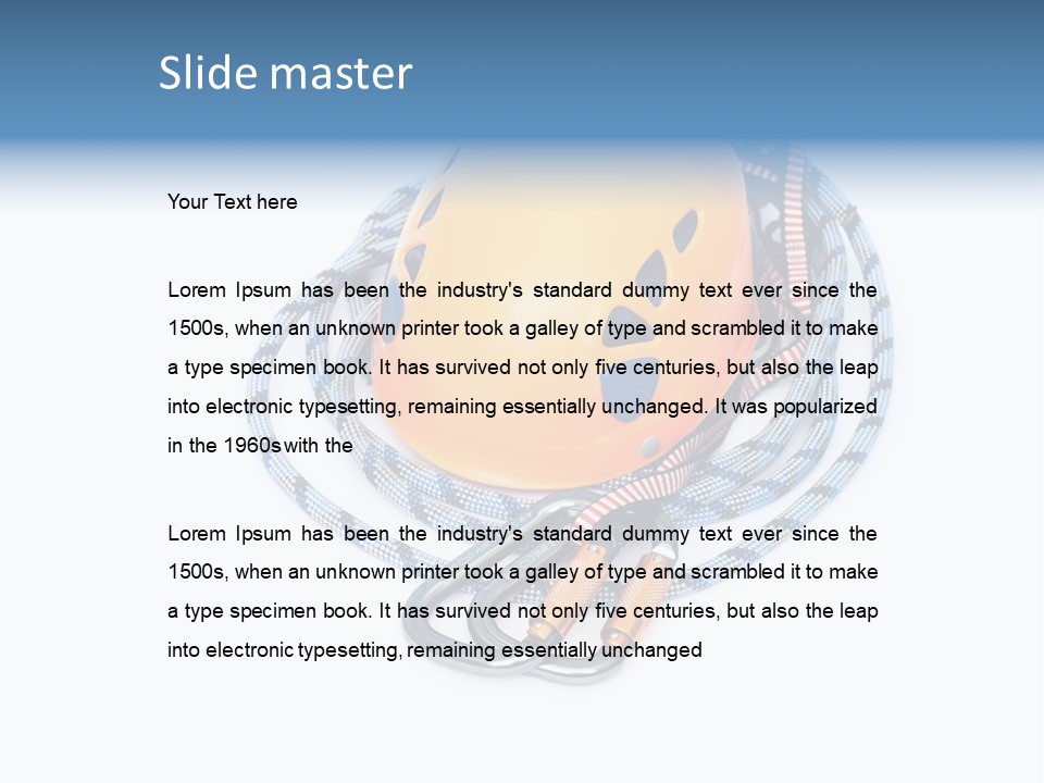 Danger System Isolated PowerPoint Template