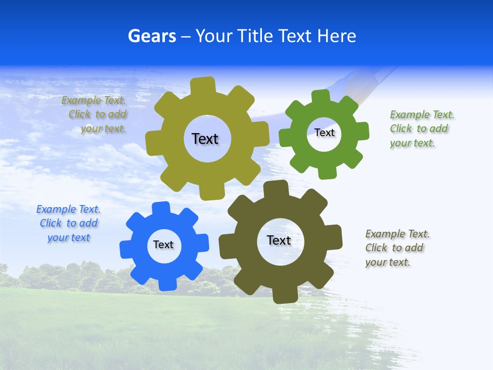 Equipment Leisure Objects PowerPoint Template